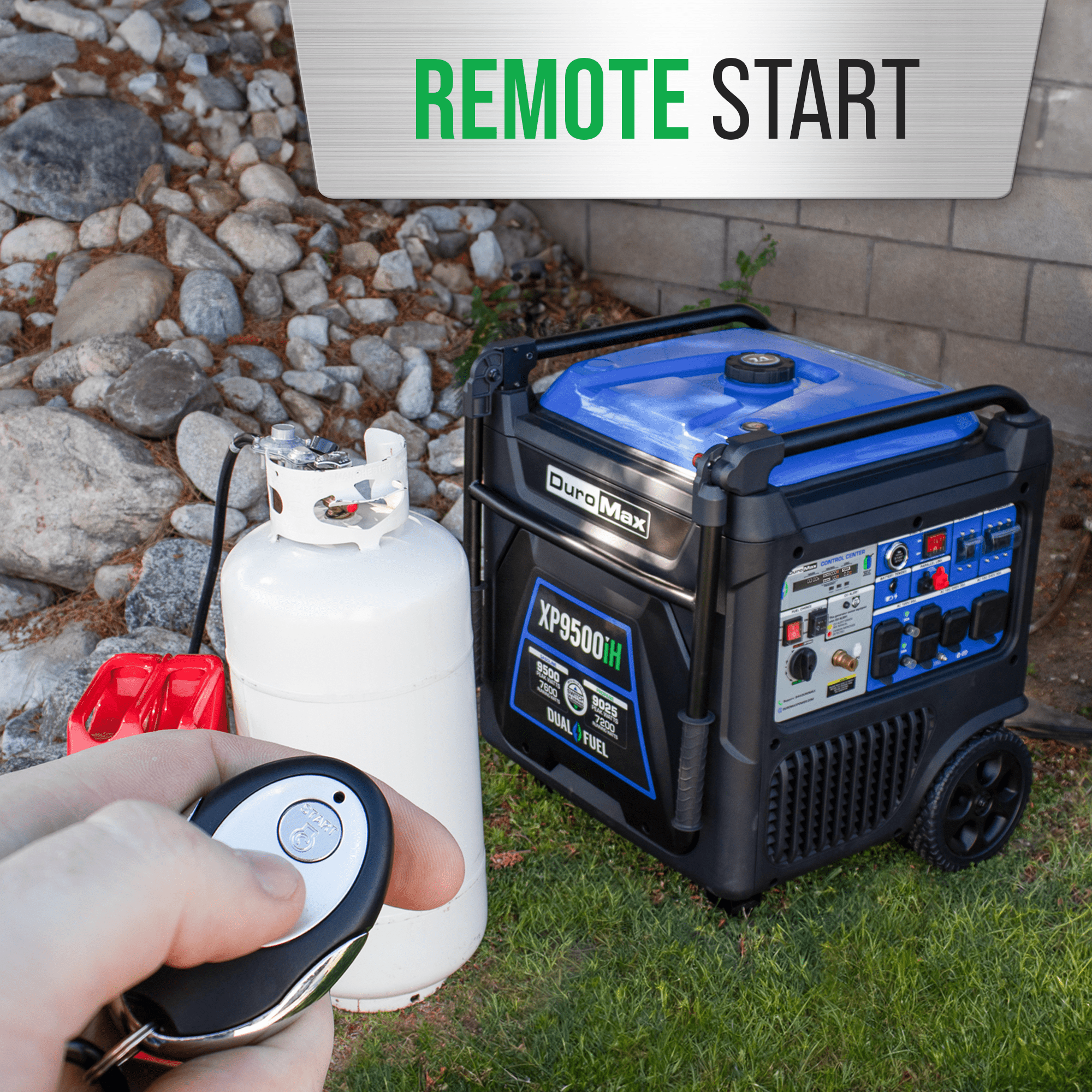 Duromax 9500 Watt  Dual Fuel Inverter Generator w/ CO Alert