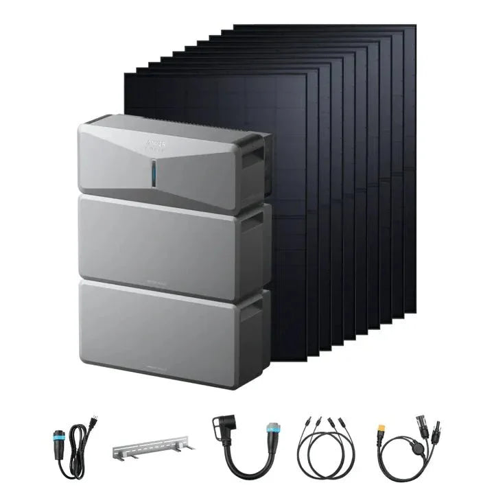 Anker SOLIX E10 Prime Off-Grid Kit with 10 x 440W Rigid Solar Panels