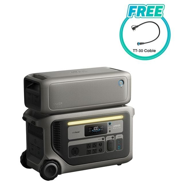 Anker F3000 with Battery Pack – 6144Wh Total Backup Power