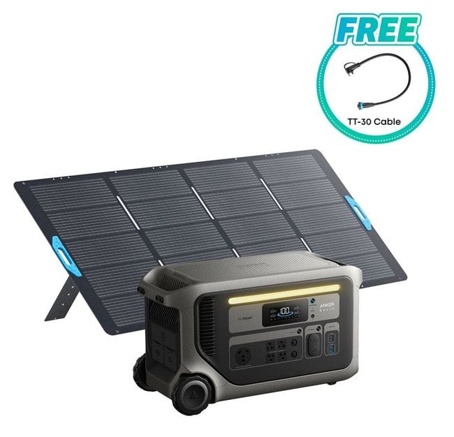 Anker F3000 Solar Generator – 3072Wh Power Station + 400W Solar Panel
