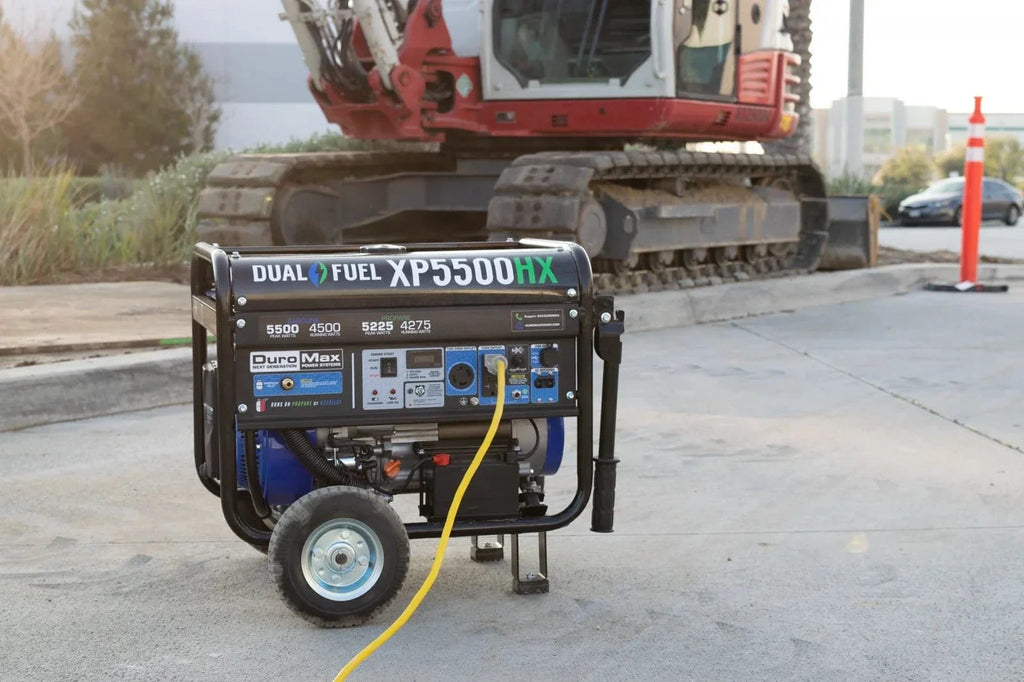 Duromax 5,500 Watt Dual Fuel Portable HX Generator w/ CO Alert