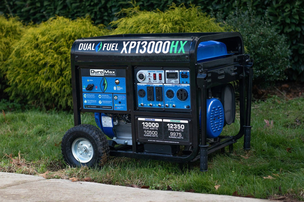 Duromax XP13000HX Watt Dual Fuel Portable Generator with CO Alert