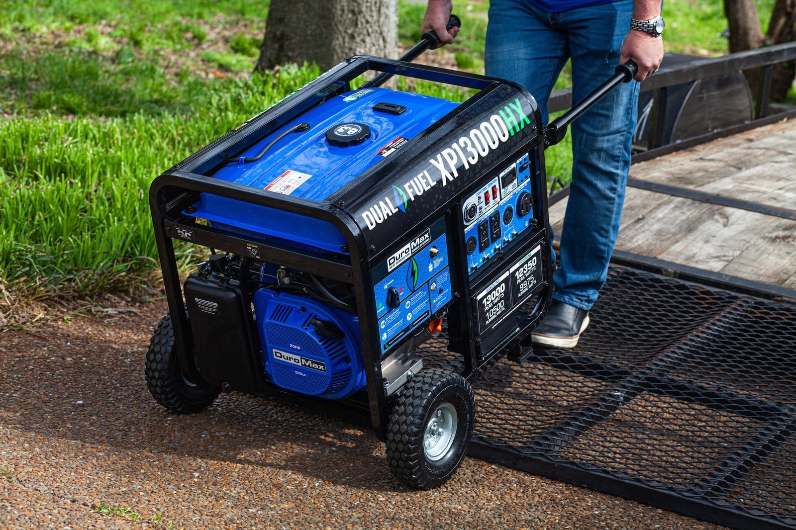 Duromax XP13000HX Watt Dual Fuel Portable Generator with CO Alert
