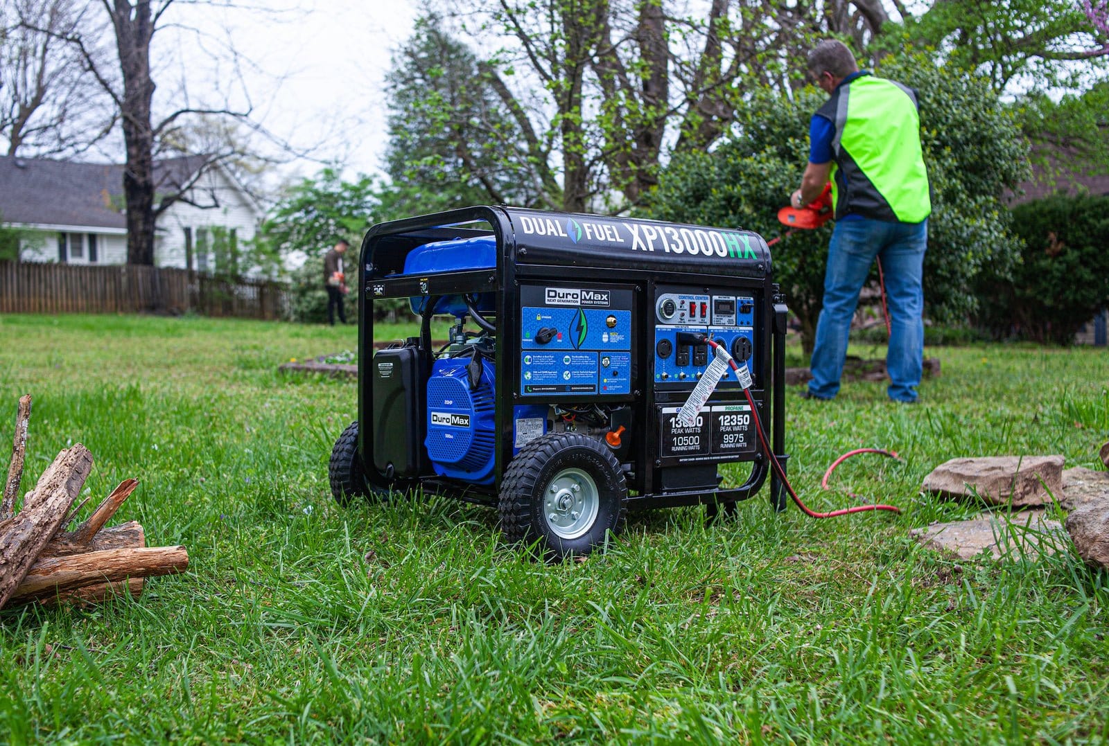 Duromax XP13000HX Watt Dual Fuel Portable Generator with CO Alert