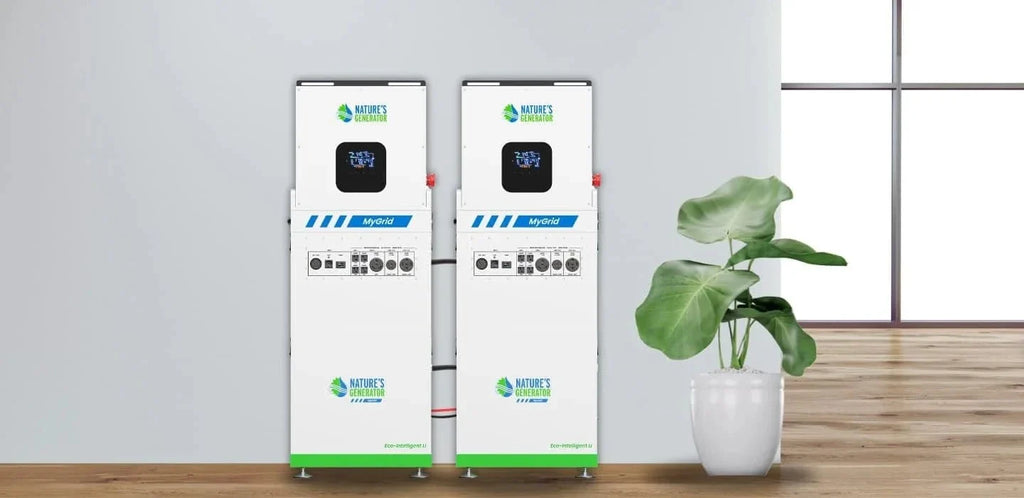Nature's Generator MyGrid 10K With Panels and wind Turbine