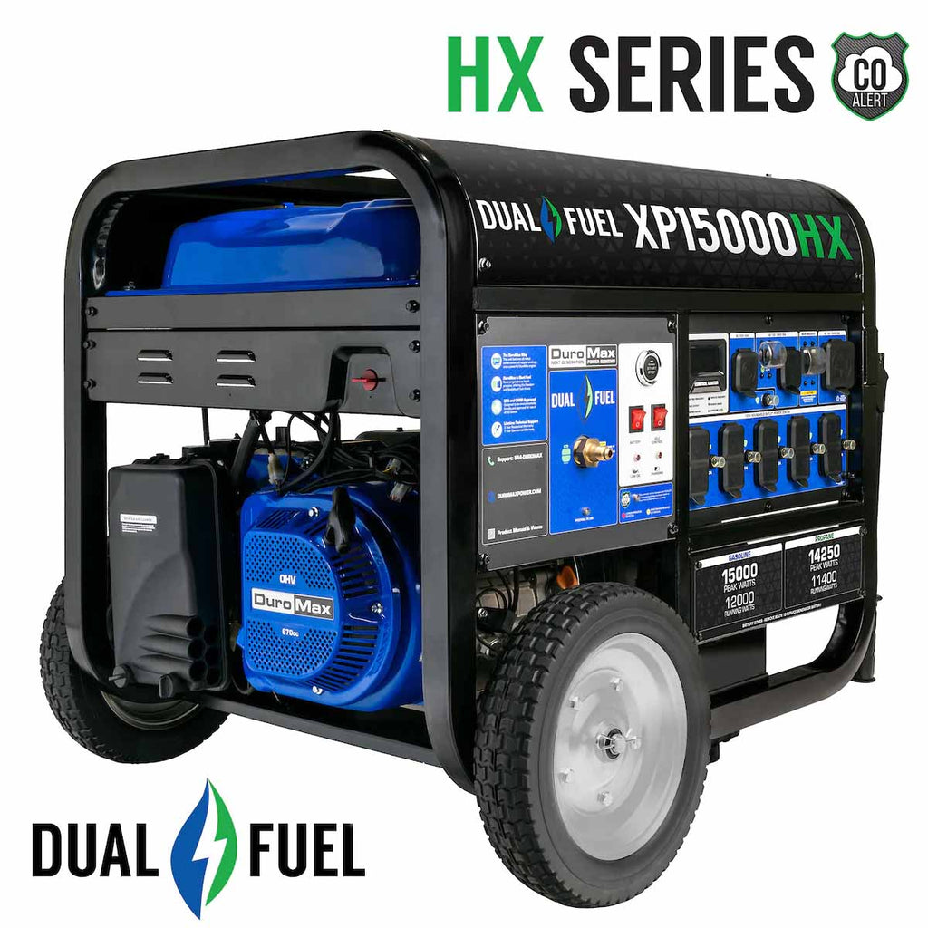 DuroMax XP15000HX – 15,000W Dual Fuel Generator