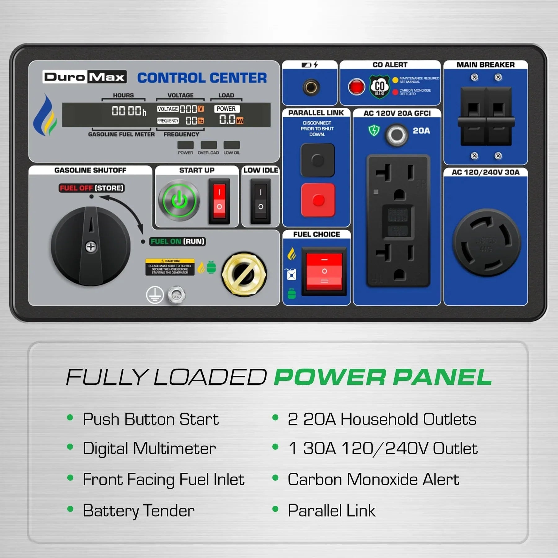 DuroMax XP7000iHT – 7,000W Tri Fuel Inverter Generator