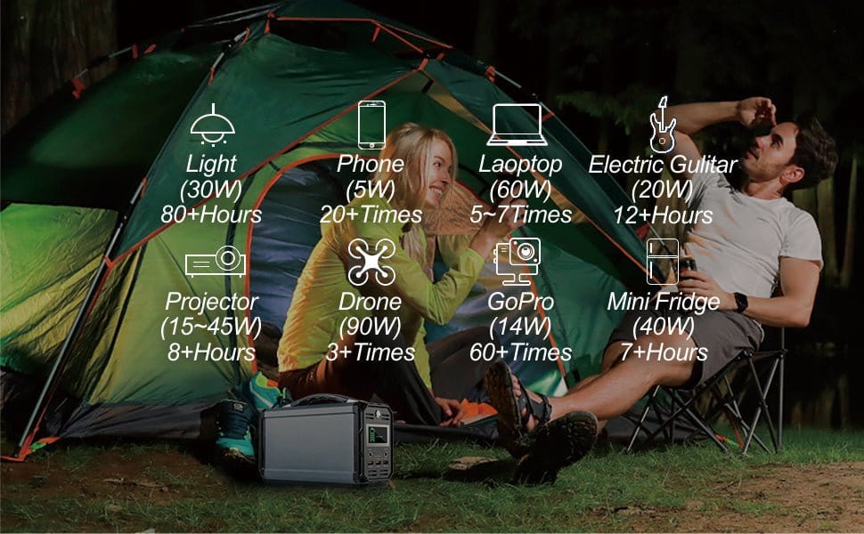 FlashFish 300W Solar Generator 60000mAh Portable Power Station