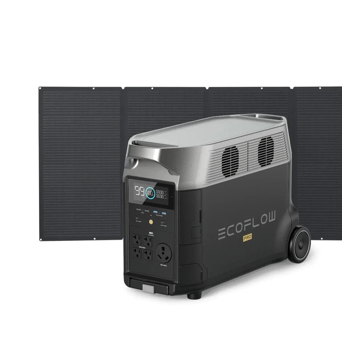 EcoFlow DELTA Pro with 400W Solar Panel plus a FREE Camping Light and Solar Angle Guide