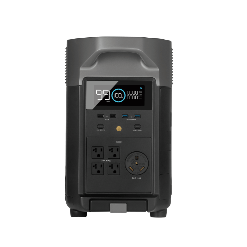 Ecoflow Delta Pro Solar Generator with 1600 Watts of Solar Panels 4 X 400 Watt Panels