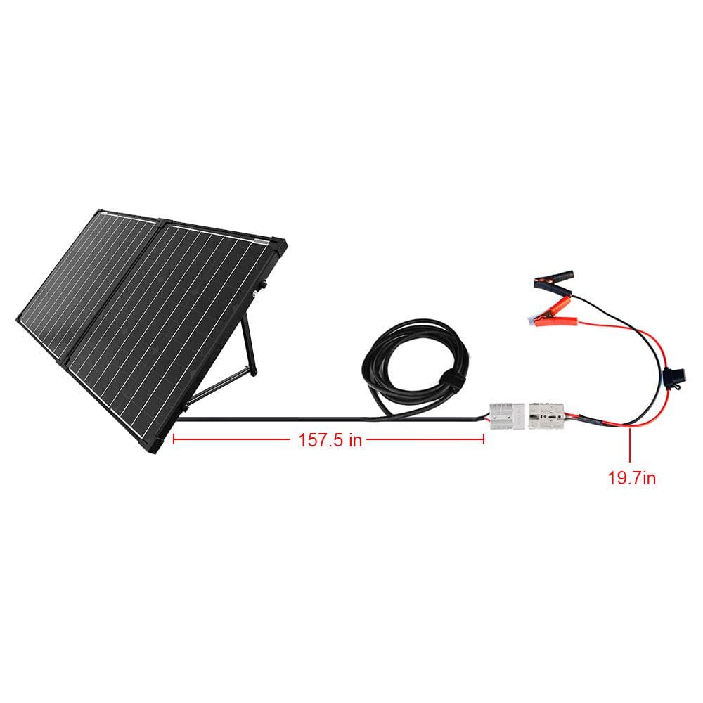 ACOPOWER 120W Light Weight Foldable Solar Panel Kit, Waterproof ProteusX 20A LCD Charge Controller  (New Launched)