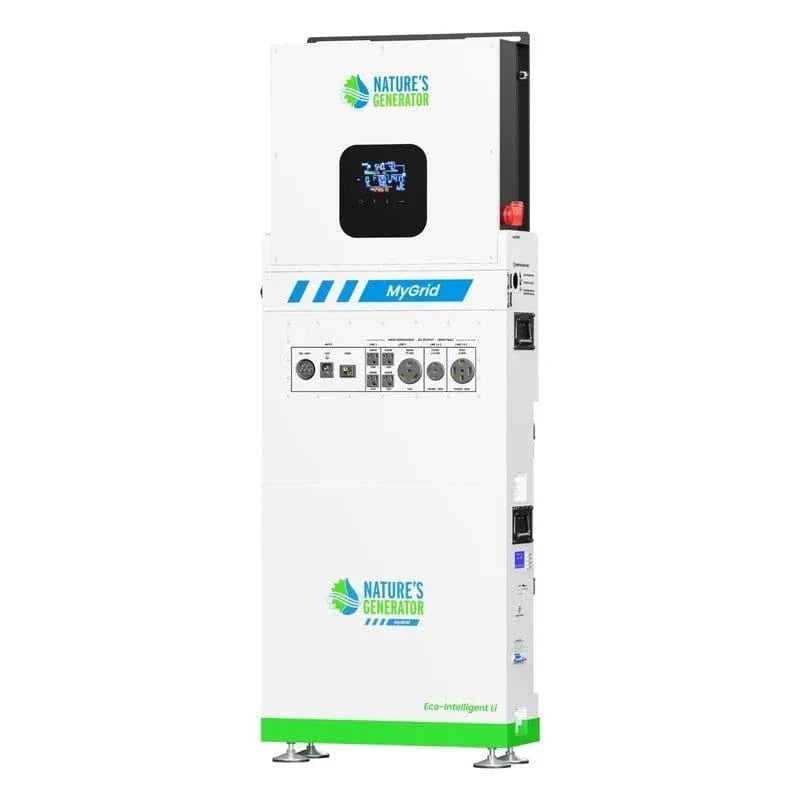 Nature's Generator MyGrid 10K With Panels and wind Turbine
