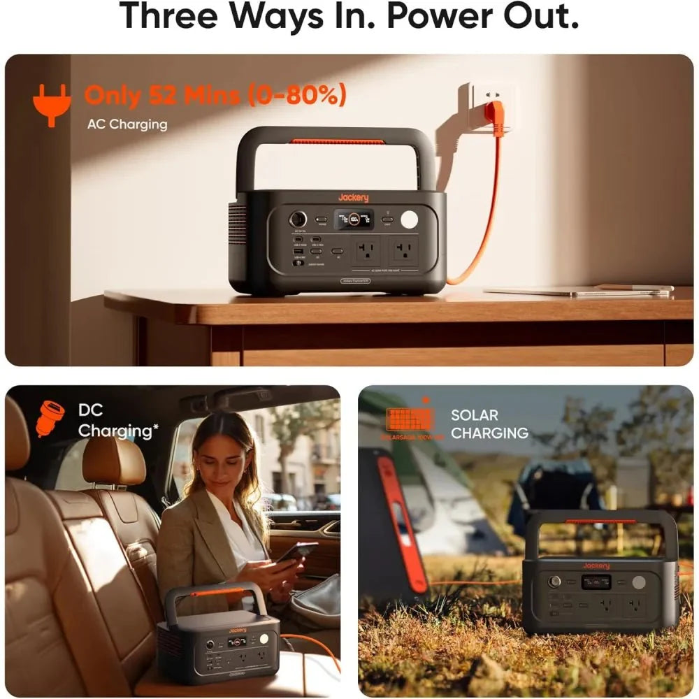 Jackery Explorer 500 V2 Portable Power Station (512Wh)