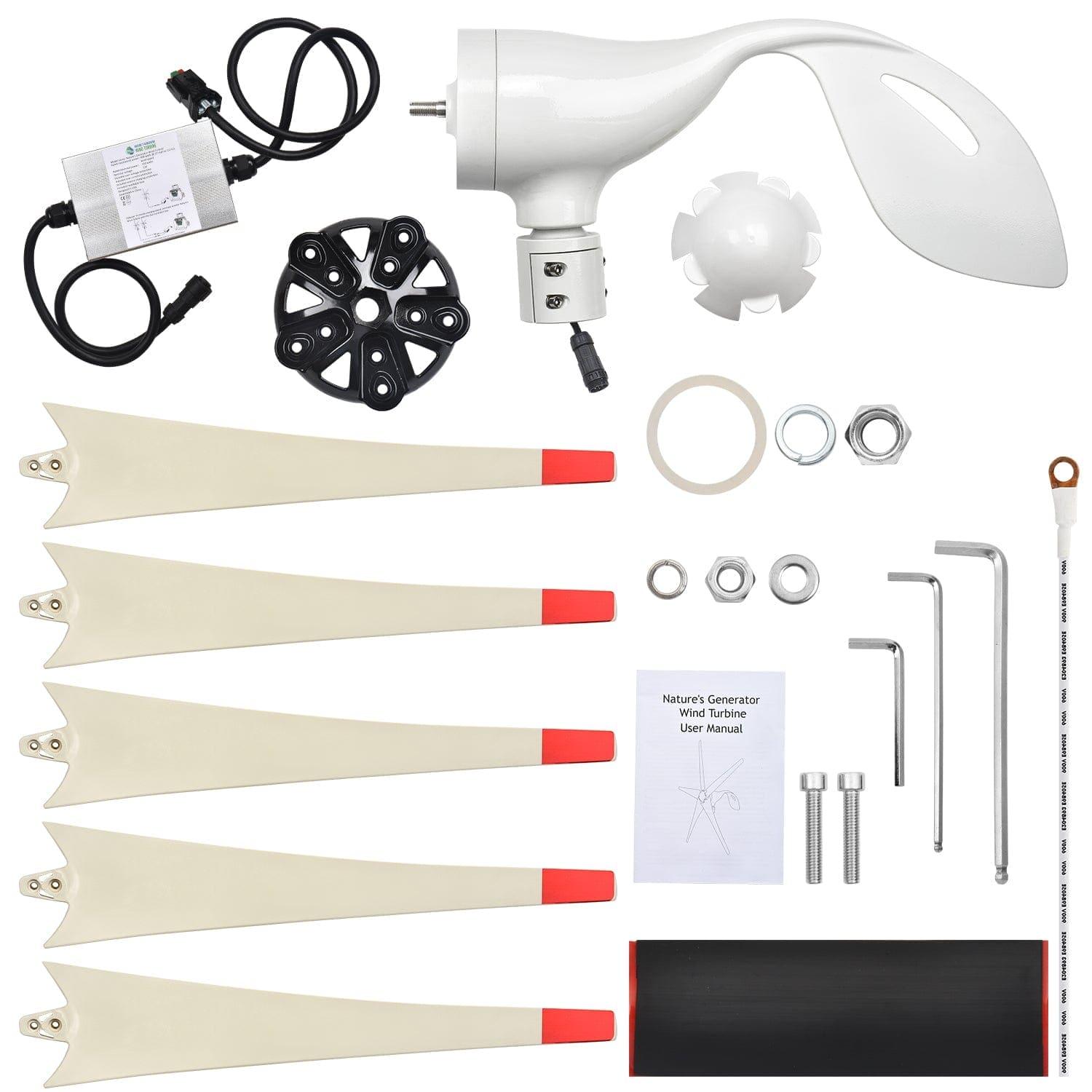 Nature's Generator Elite Gold WE System – Solar & Wind Generator