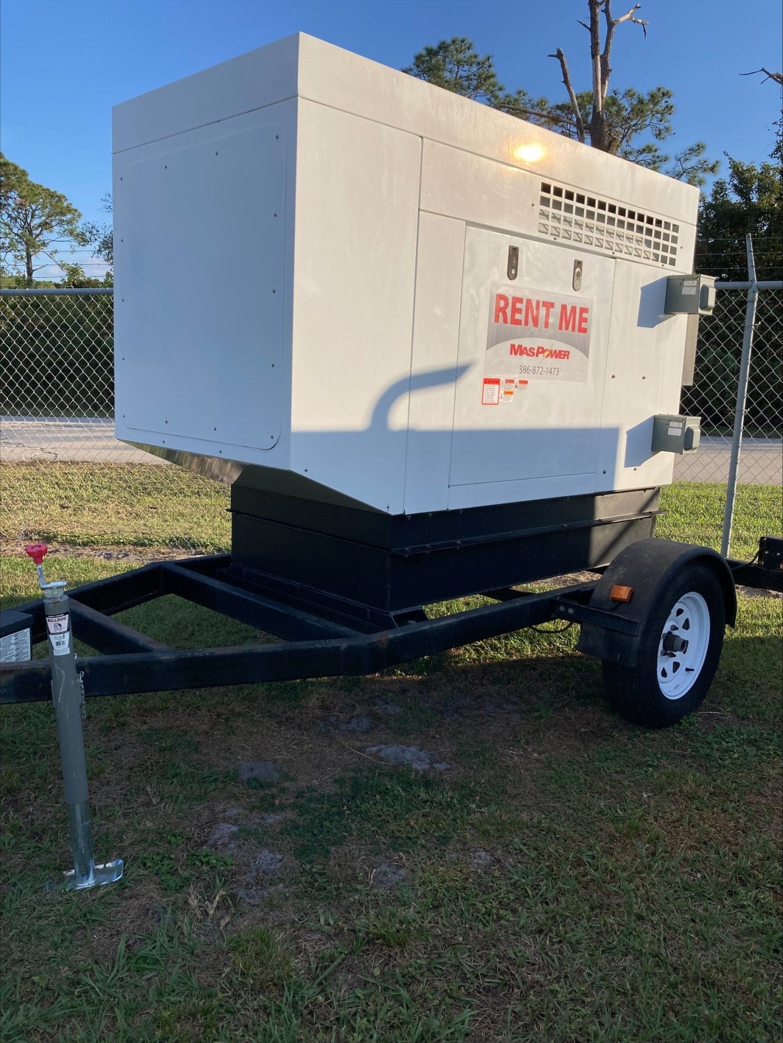 USED  Yanmar 25KW Diesel Generator on Trailer