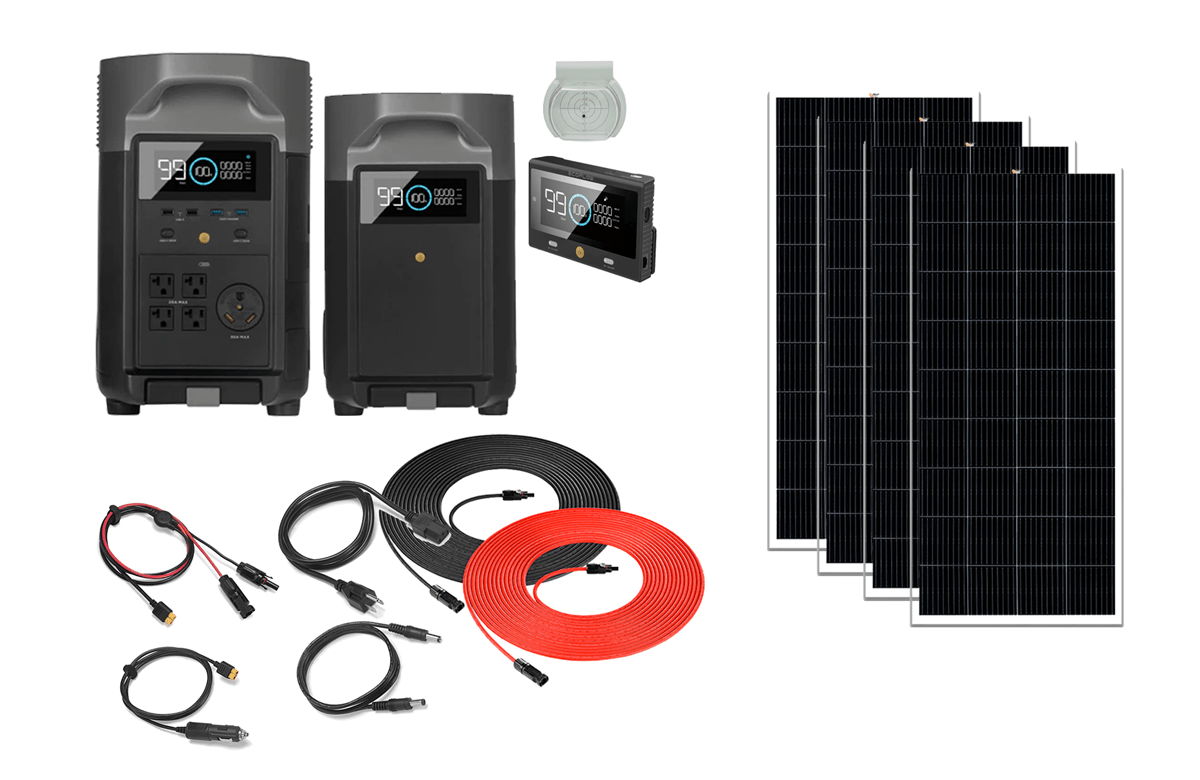 EcoFlow DELTA Pro 7.2 KWH System & 400 to 1600 Watts of Solar