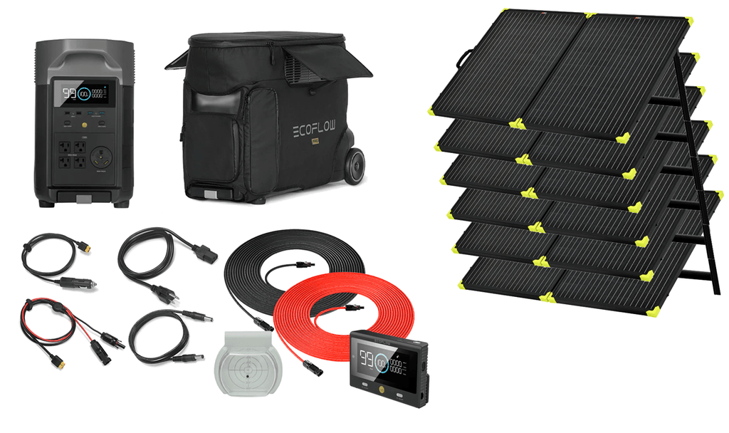 Ecoflow DELTA PRO Power Station -With Solar Panel Kits