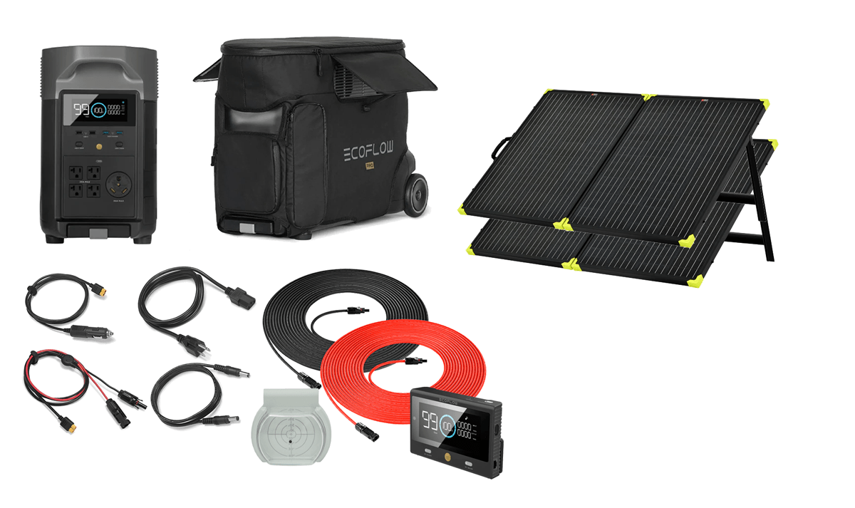 Ecoflow DELTA PRO Power Station -With Solar Panel Kits
