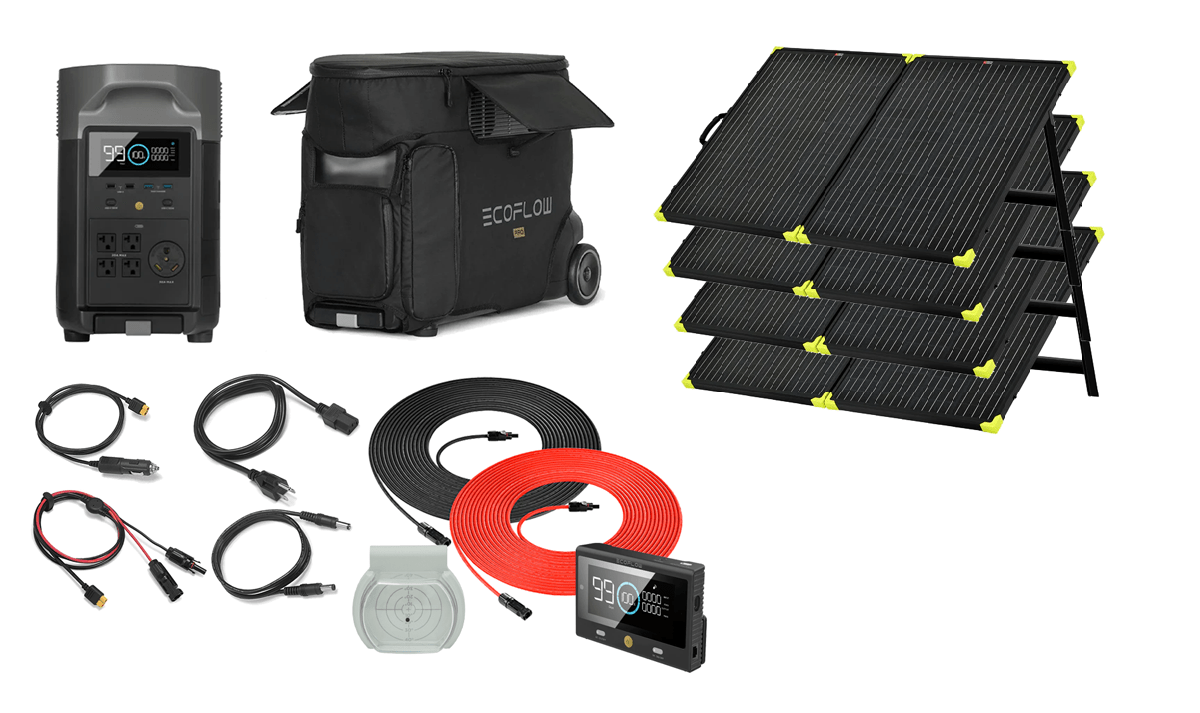 Ecoflow DELTA PRO Power Station -With Solar Panel Kits