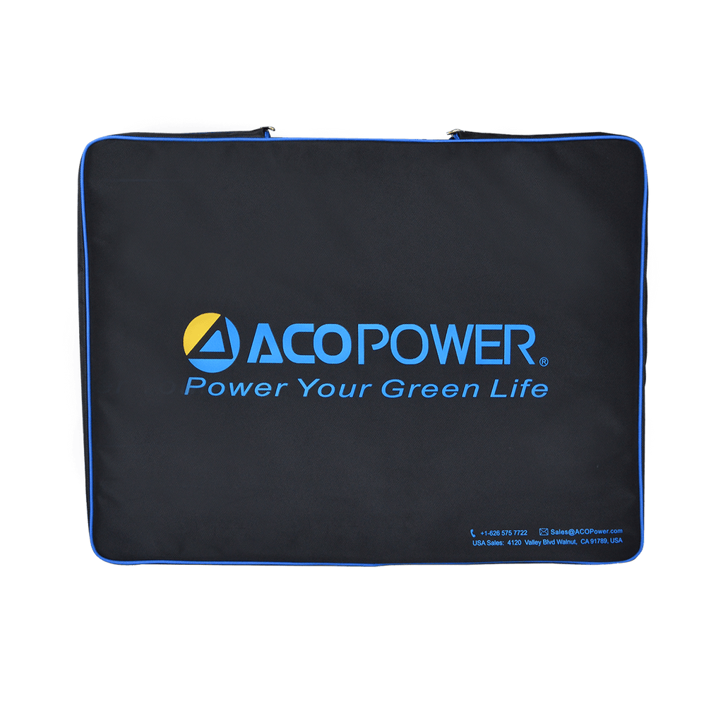 ACOPOWER 120W Light Weight Foldable Solar Panel Kit, Waterproof ProteusX 20A LCD Charge Controller  (New Launched)