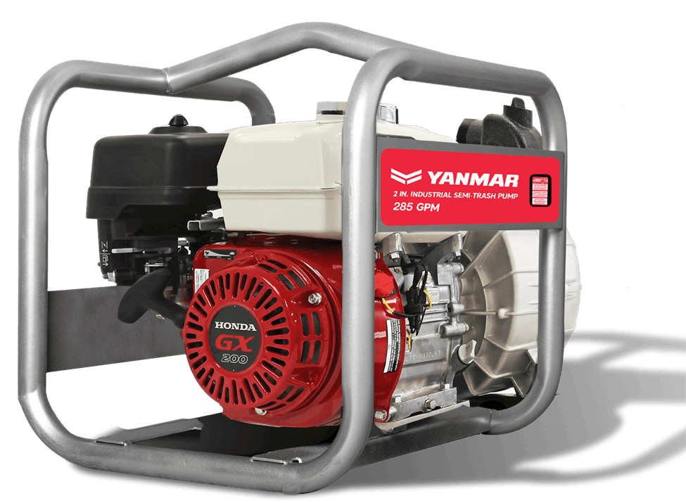 Yanmar YP285TP 3-Inch Trash Pump with Honda GX200 Engine
